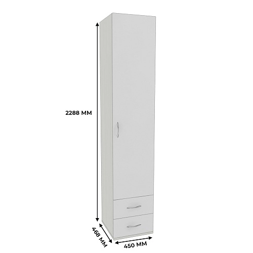 Шкаф 1 дверный с ящиками P221