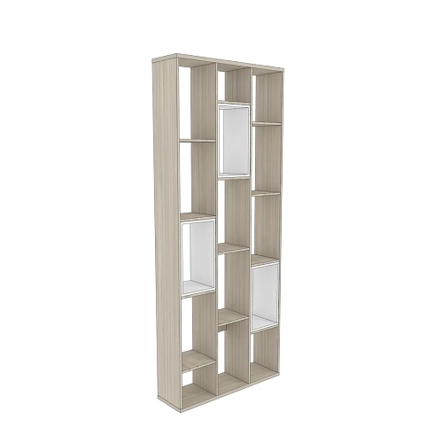 Стеллаж перегородка со вставками L238