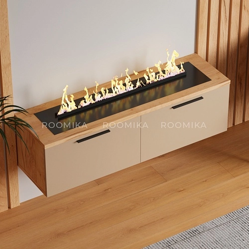 Тумба ТВ напольная с электрокамином L-548.351