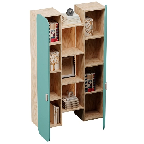 Навесной книжный шкаф  с подсветкой L342.300