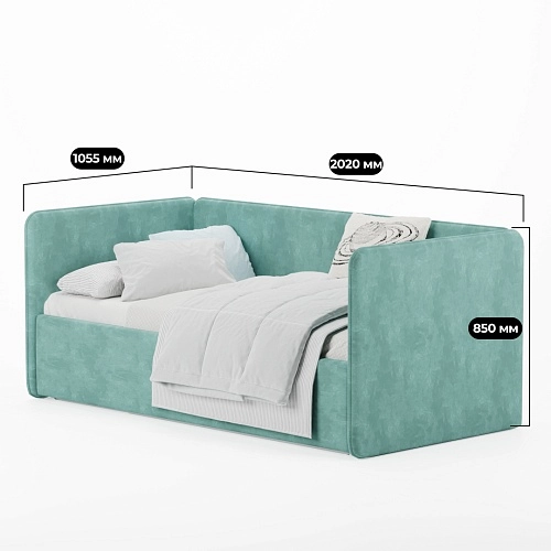 Кровать с подъемным механизмом и ящиком для белья РУБИ 1