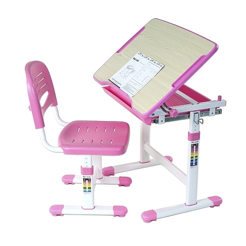 Парта для школьника Piccolino Pink
