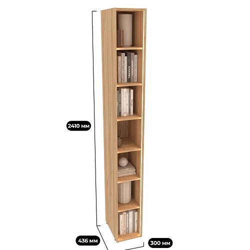 Cтеллаж открытый глубокий L233.44 с подсветкой