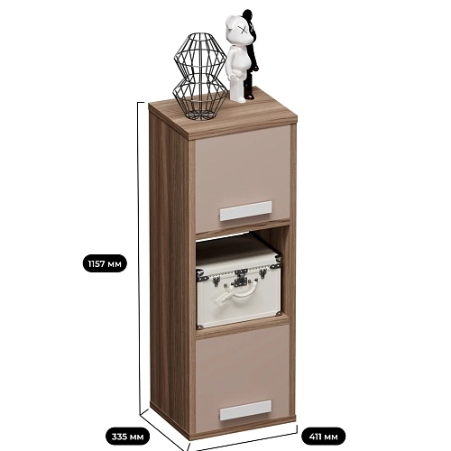 Cтеллаж сквозной книжный на 3 ниши E803