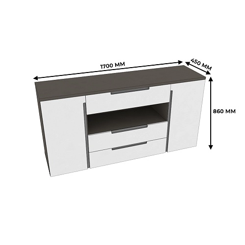 Комод, фасады в эмали LE708