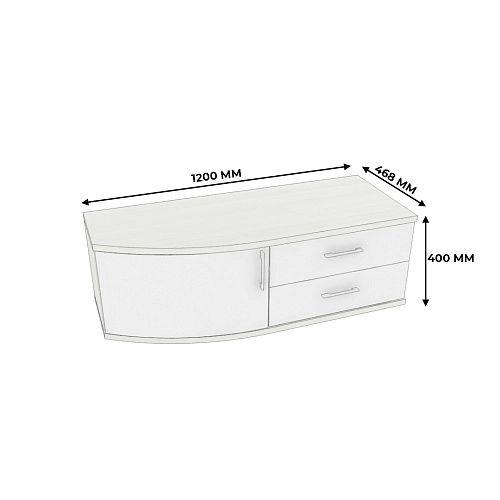 Тумба ТВ радиусная P505 L/R