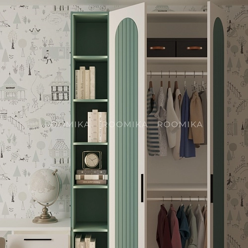 Рабочая зона Лацио фрезерованные фасады в эмали 88