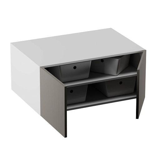 Антресоль на шкафы, фрезерованные фасады в эмали LE461.61