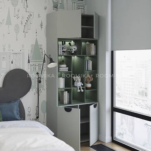 Шкаф книжный L223.1 с подсветкой