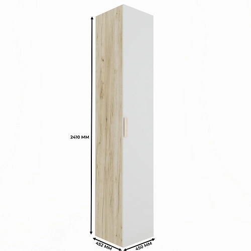 Шкаф однодверный со полками узкий L220.44-4