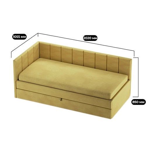 Кровать со вторым выдвижным спальным местом ЛАЙН М2