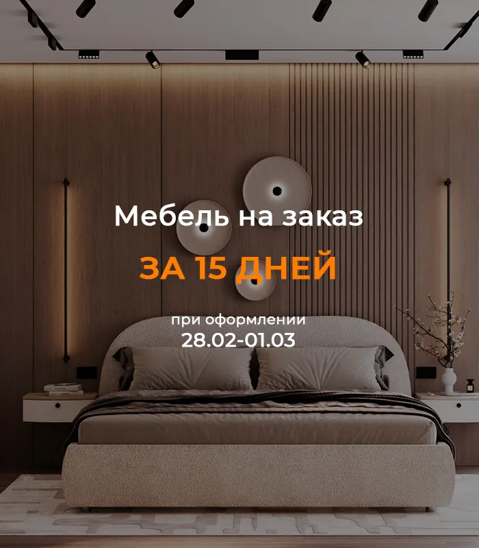 Мебель на заказ за 15 дней