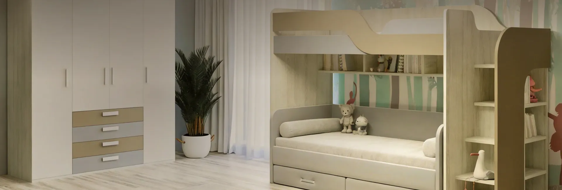 Детские комнаты по индивидуальному проекту