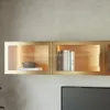 Антресоль с двумя откидными стеклянными дверями R312.45ST с подсветкой