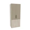 Шкаф двухдверный с фальш стенкой L212