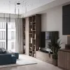 Гостиная в древесных оттенках №10