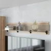 Полка со стеклом, панель МДФ R120.8