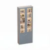Шкаф книжный со стеклом LG240 с подсветкой