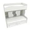 Кровать двухъярусная с лестницей комодом P904, 90x200