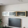 Антресоль с двумя откидными стеклянными дверями R324.35ST