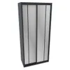 Шкаф-купеХG126.60-1, профиль INTEGRO, фасад зеркало серебро