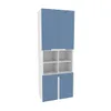 Шкаф книжный с нишей, фасады в эмали LE216