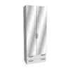 Шкаф двустворчатый с ящиками и с зеркалом LG-211.44Z