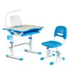 Комплект парта + стул трансформеры Lavoro Blue + лампа + подставка