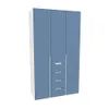Шкаф трехдверный с ящиками глубокий, фасады в эмали LE203.60