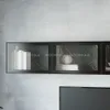 Антресоль с двумя откидными стеклянными дверями R312.35ST с подсветкой