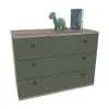 Комод прямой 3 ящика P733