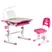Комплект парта + стул трансформеры Lavoro Pink + лампа + подставка