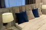Кровать двуспальная мягкая HILTON с подъемным механизмом, мягкими панелями и тумбами, 160x200