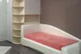 Кровать односпальная мягкая с ящиком для белья TOKIO, 90х200