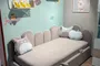 Мягкая кровать-диван CYPROS с подъемным механизмом, 90x190