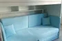 Раскладной диван с обивкой выкатной части BERGAMO BER-1900