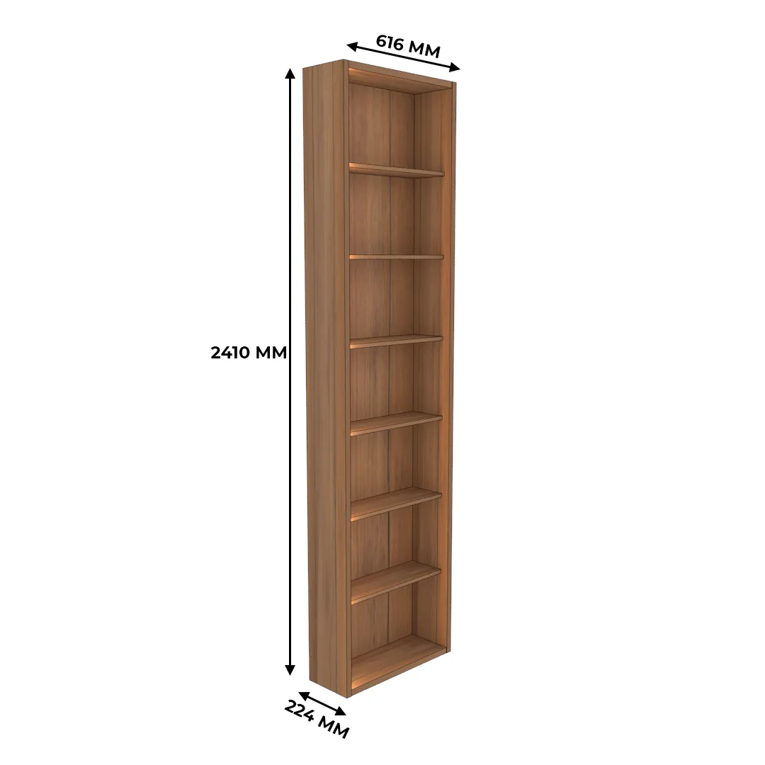 Стеллаж завершающий с подсветкой L-231.60