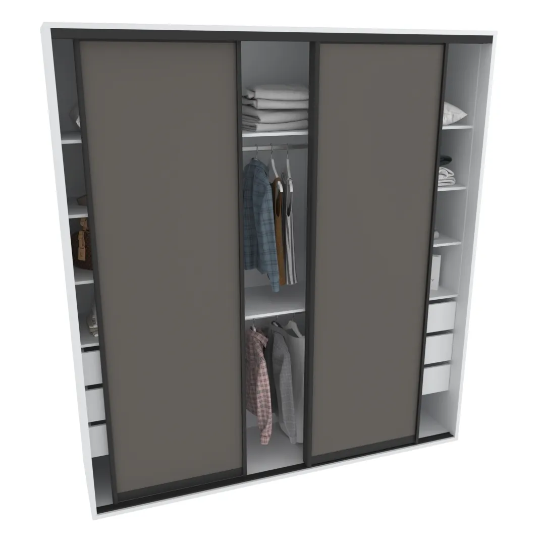 Шкаф-купе ХG246.60-1, профиль INTEGRO, фасад МДФ