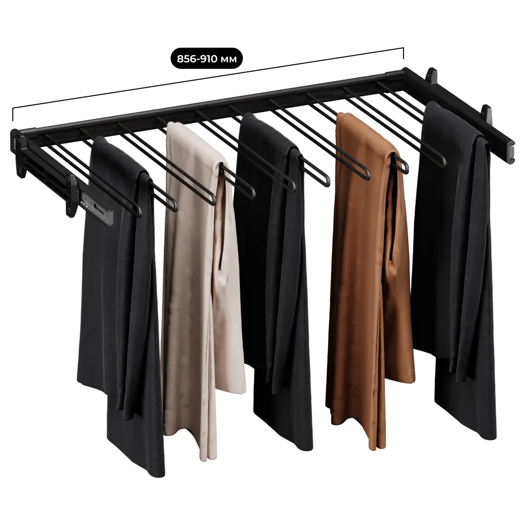 BELLE  Вешалка для брюк, 900 мм, цвет графит, BE90TRGR