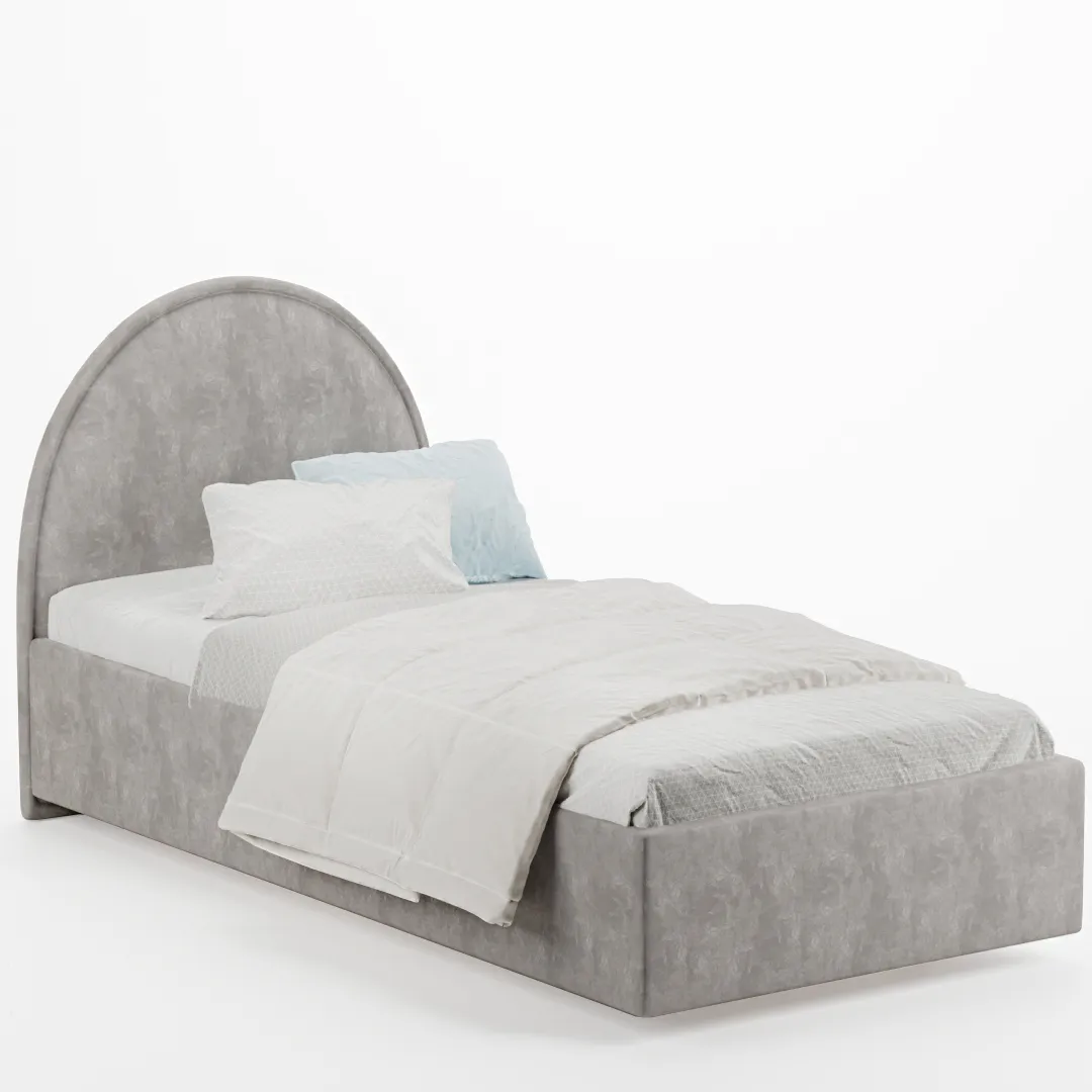 Кровать односпальная мягкая BUBBLE с подъемным механизмом, 90x190