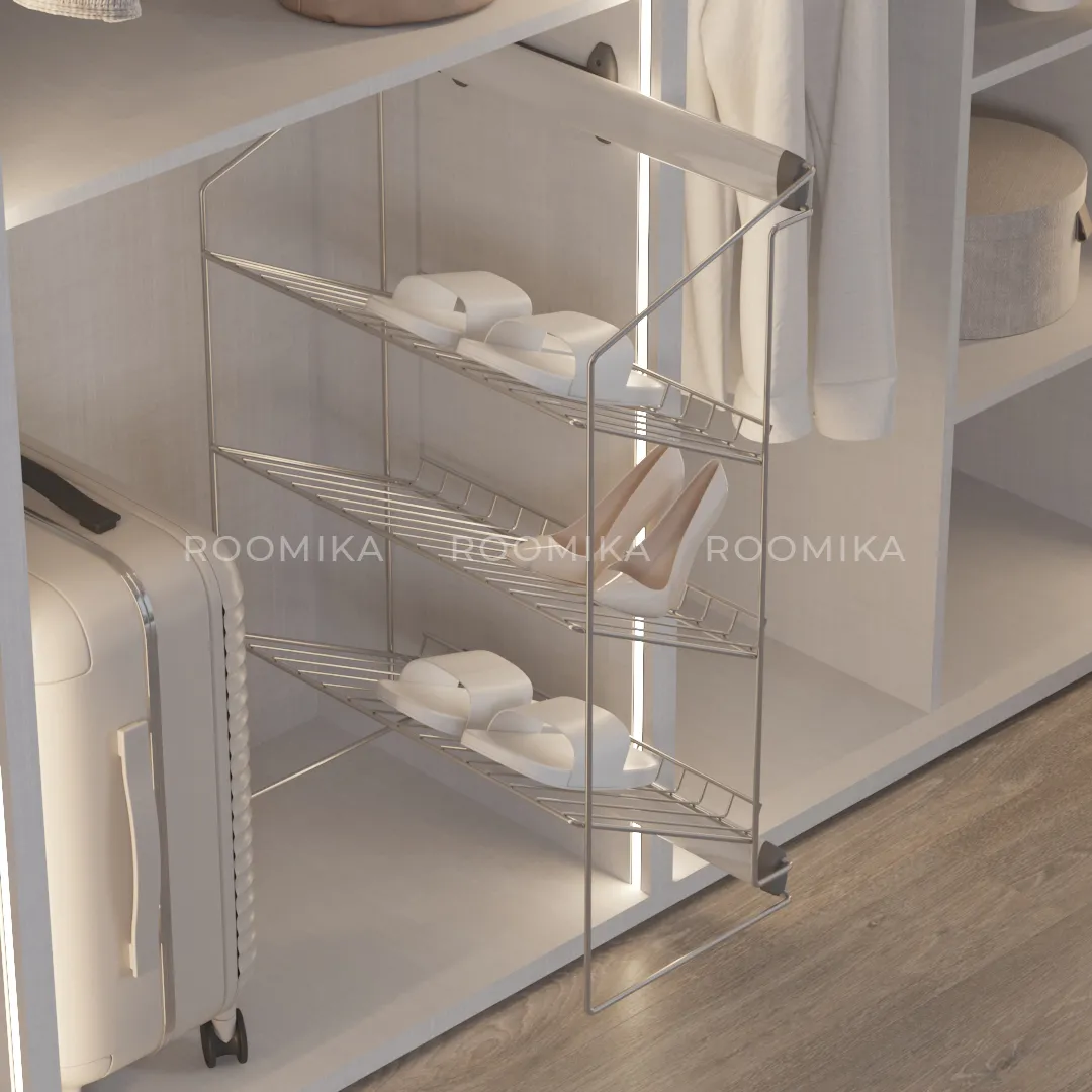 BELLE Выдвижная полка для обуви, 3-х уровневая, ASL3ALGS