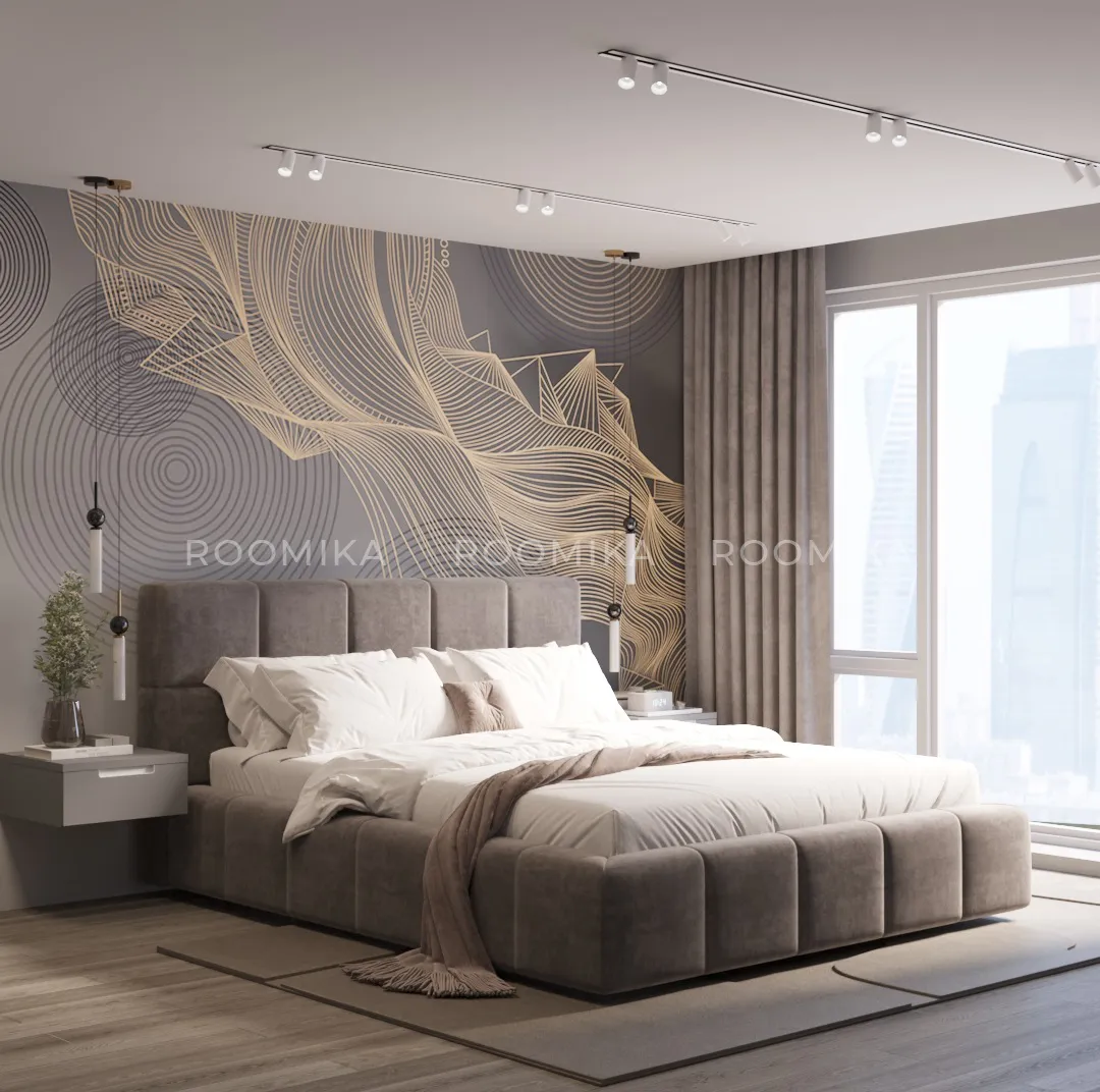 Кровать двуспальная мягкая QUADRO-soft  с подъемным механизмом, 140x200