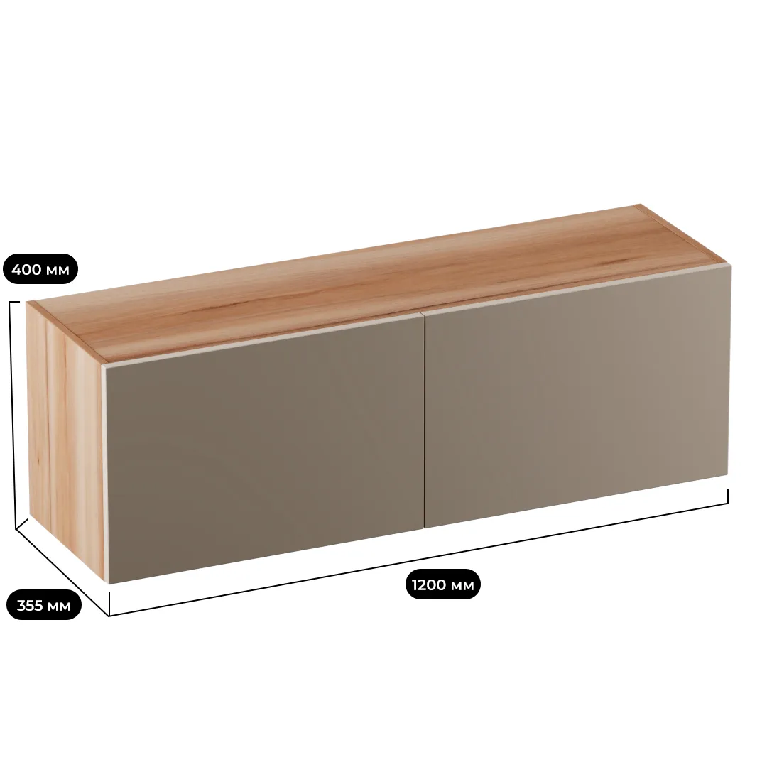 Антресоль с двумя откидными дверями R312.35