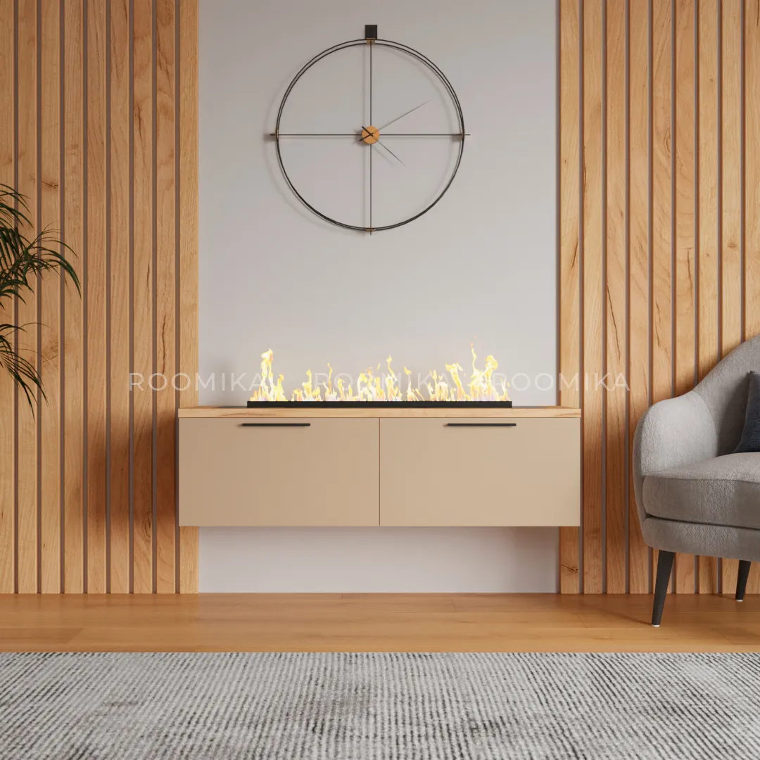 Тумба ТВ напольная с электрокамином L-548.351