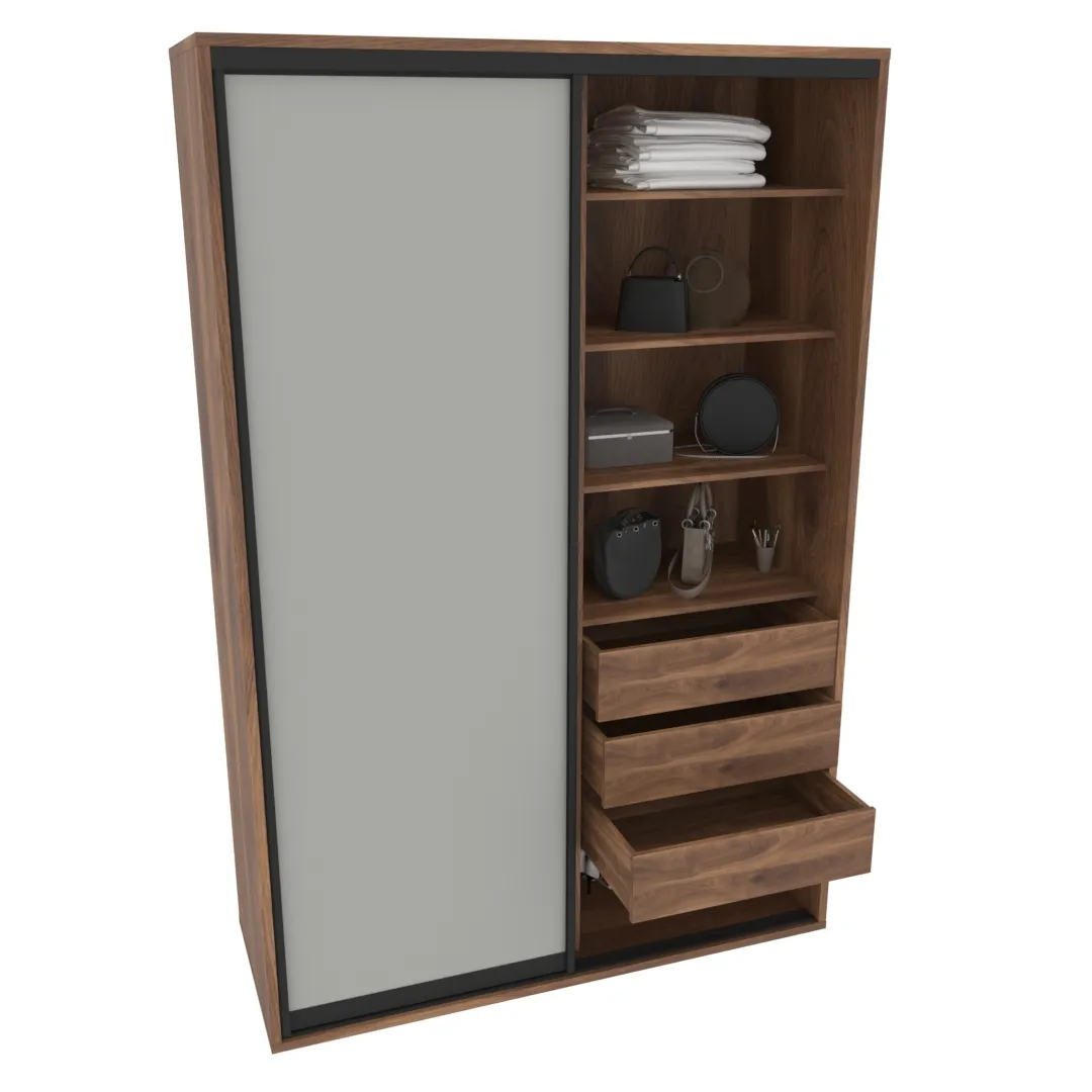 Шкаф-купе ХG160.60-3, профиль INTEGRO, фасад МДФ