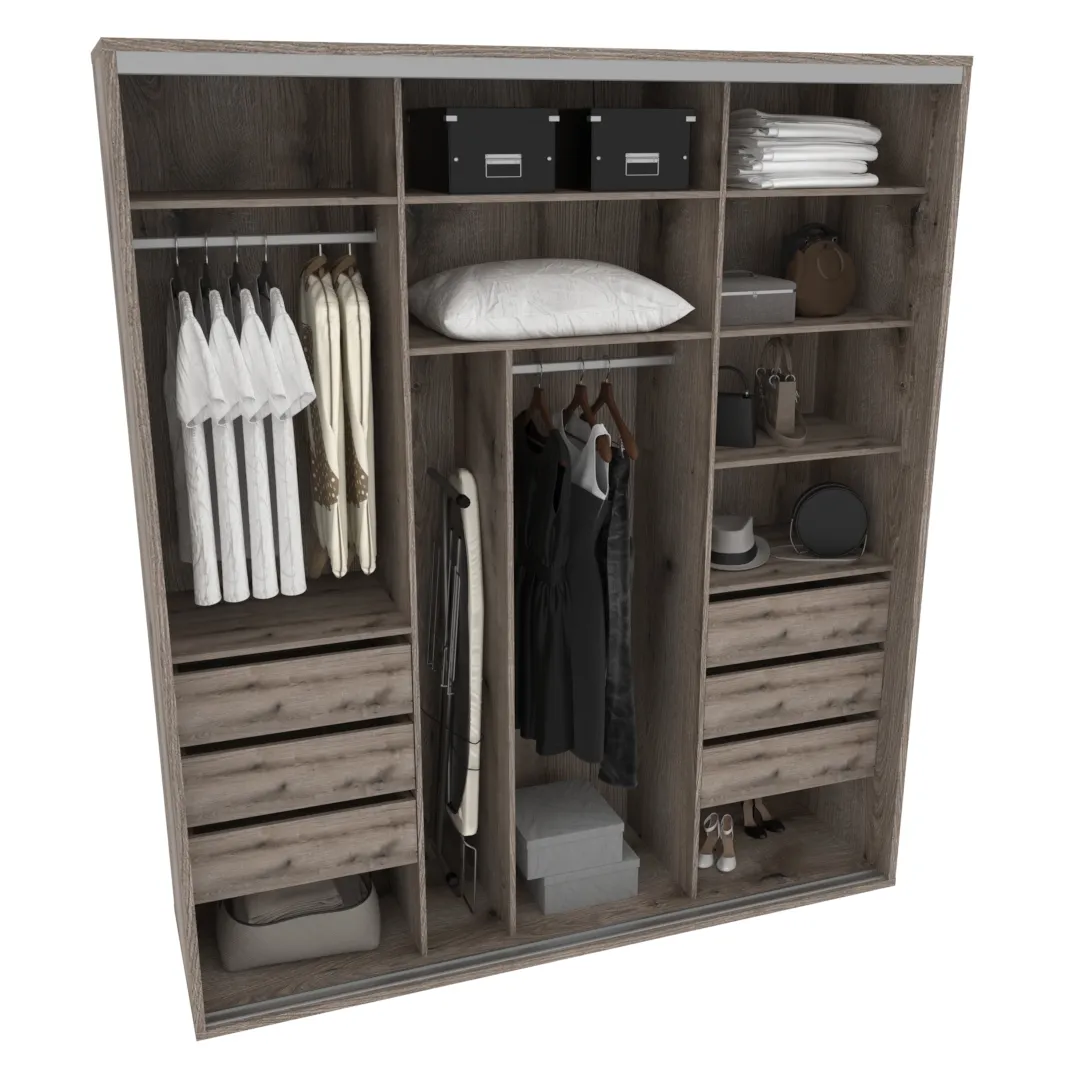 Шкаф-купе ХG210.60-3, профиль INTEGRO, фасад МДФ