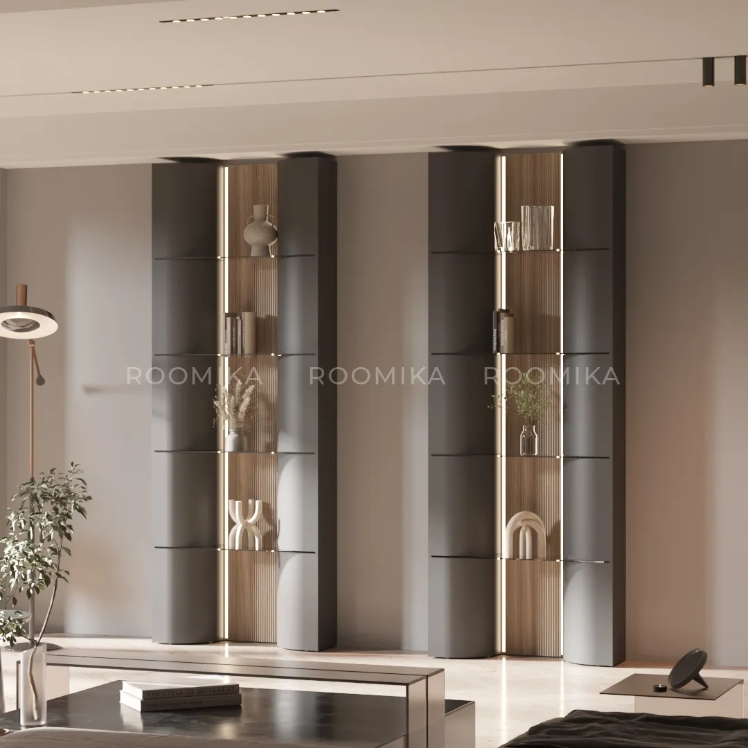 Стеллаж декоративный напольный с подсветкой F300.250