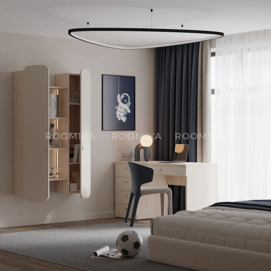 Навесной книжный шкаф  с подсветкой LG342.300