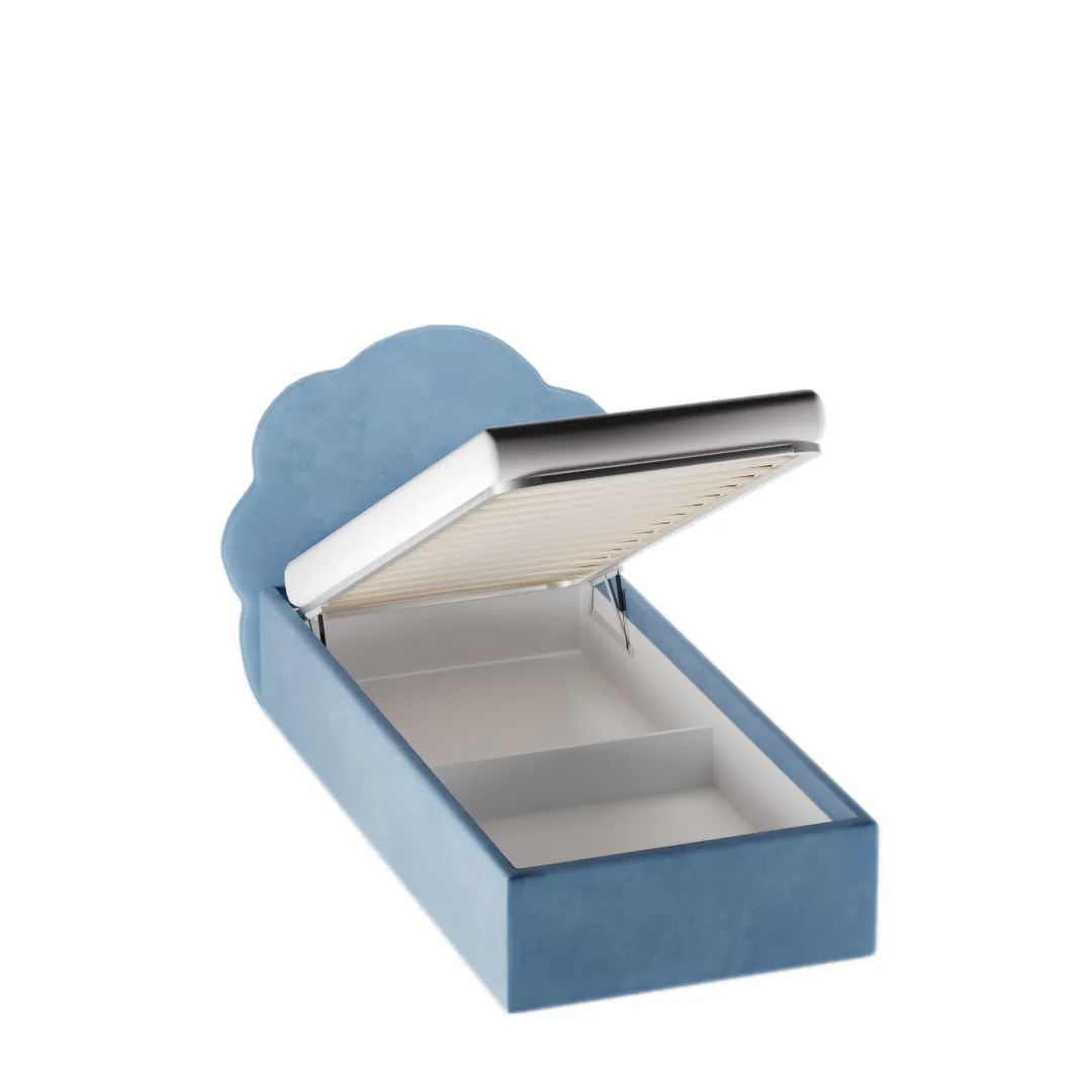 Кровать односпальная мягкая CLOUD   с подъемным механизмом, 90x200