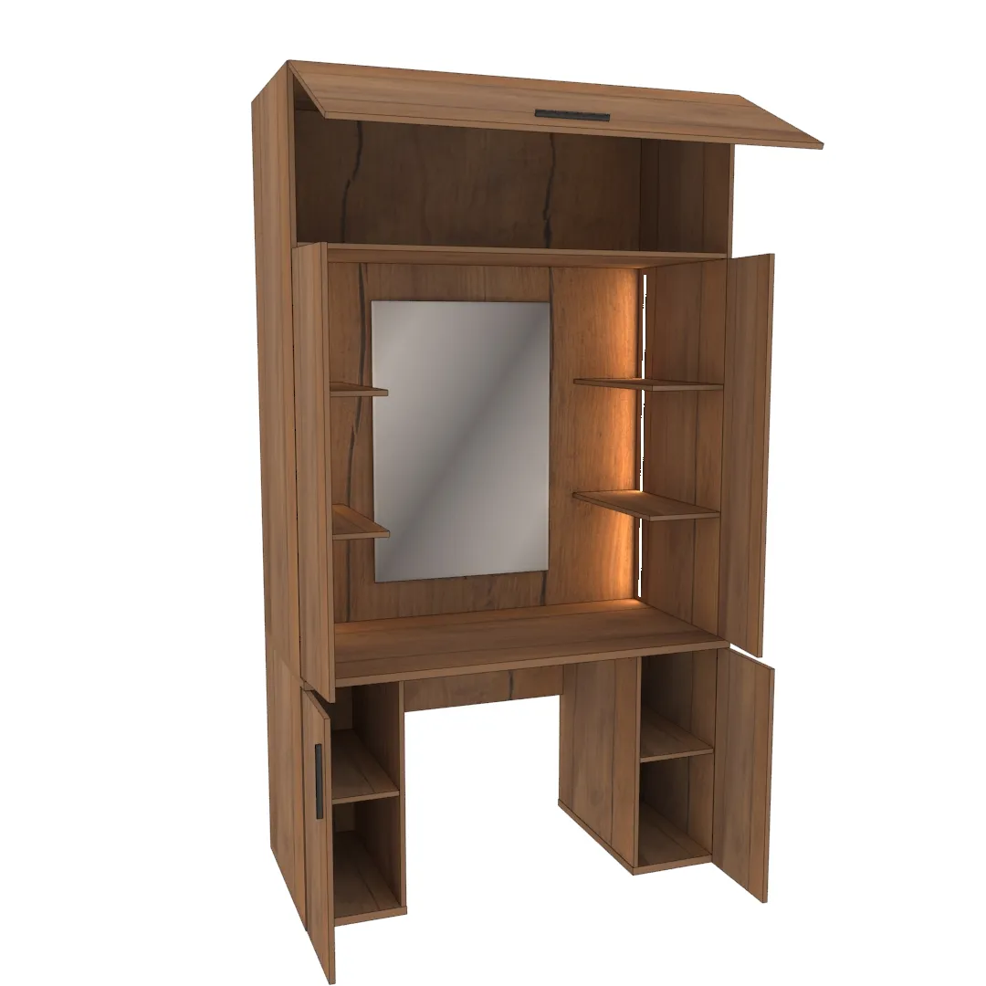 Стол туалетный с секцией и зеркалом с подсветкой  L-404.60